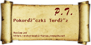 Pokoráczki Teréz névjegykártya
